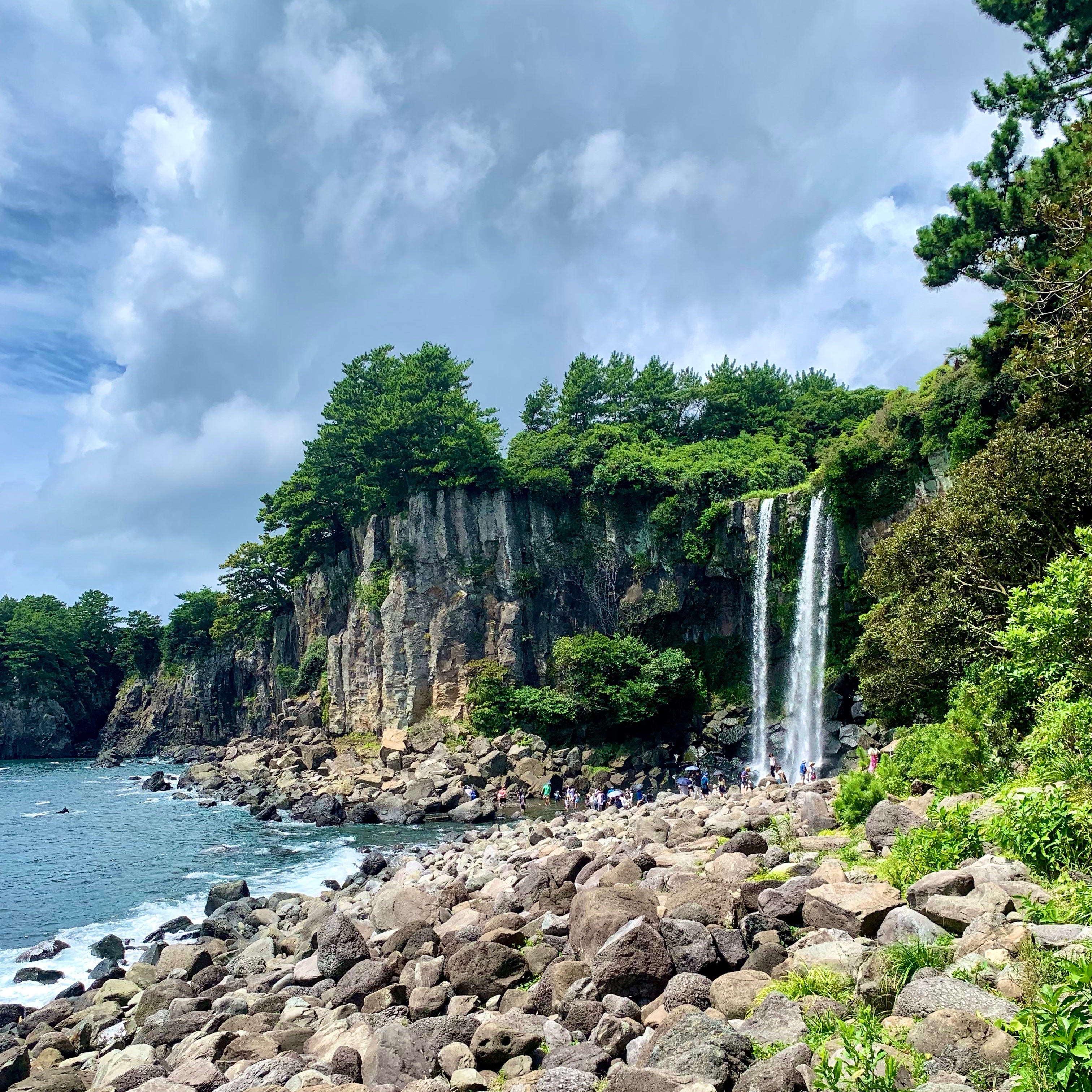 Jeongbang Waterfall, Jeju, South Korea