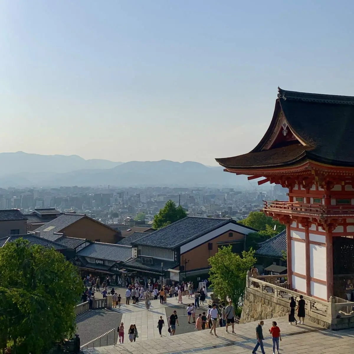 Kiyomizu-dera temple overlooking Kyoto