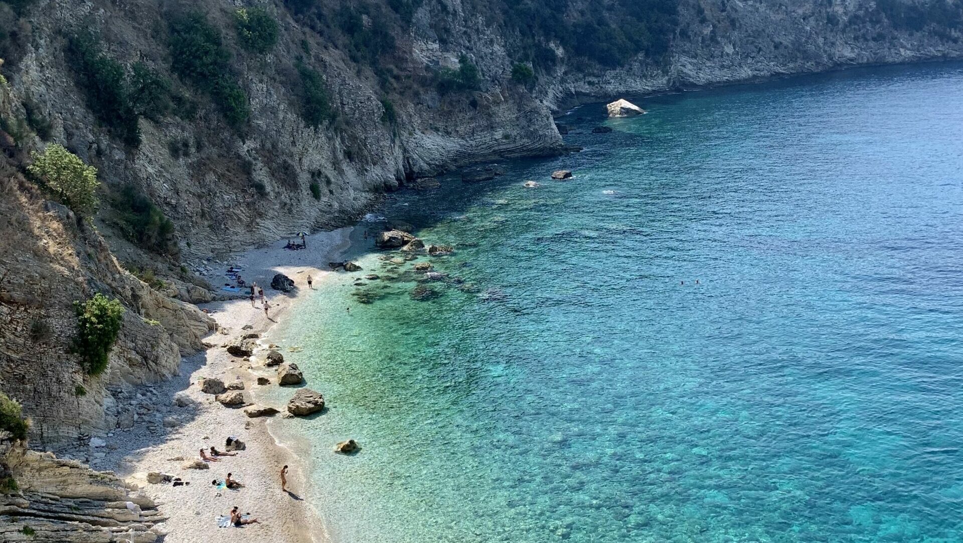 Coastal view in Himare, Albania