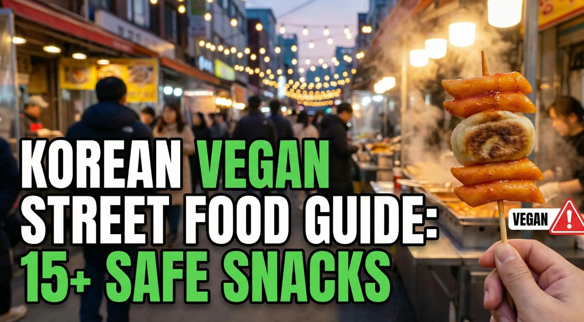 Korean Vegan Street Food Guide 2026: 15+ Safe Snacks & Foods