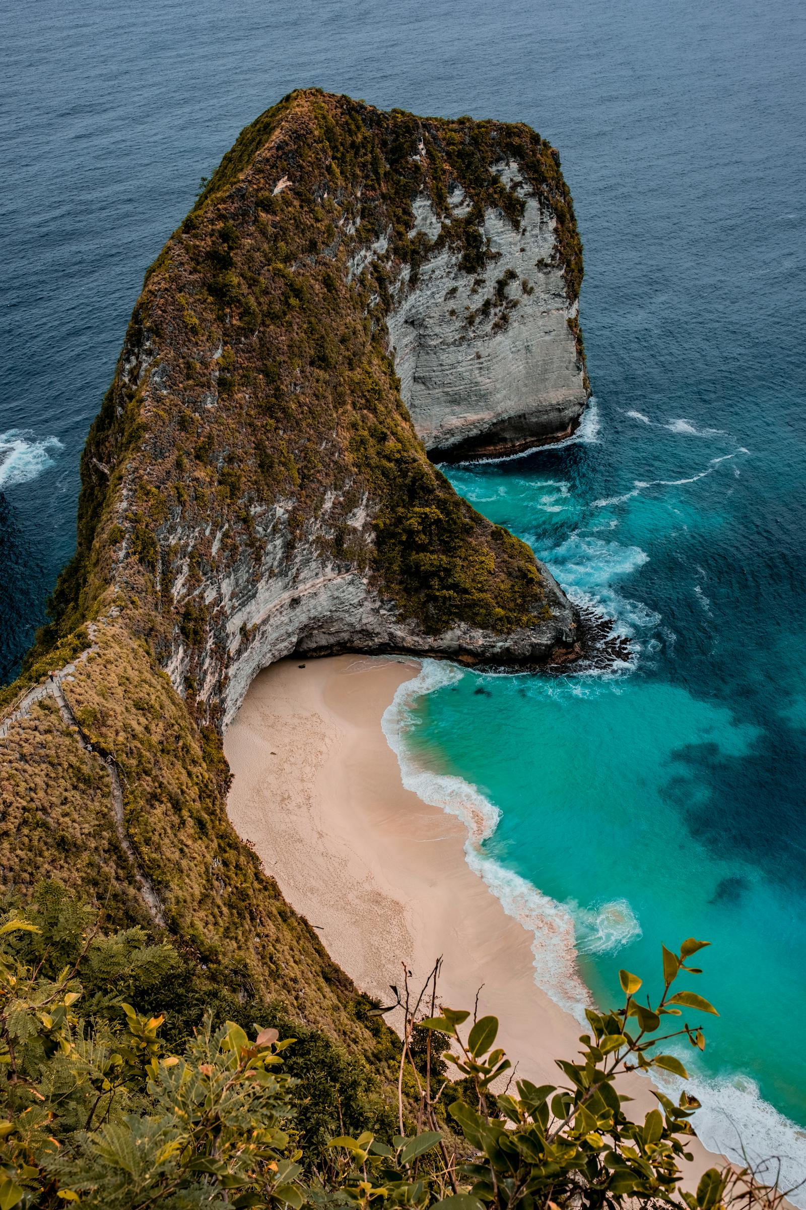 Cliffside and ocean view in Indonesia