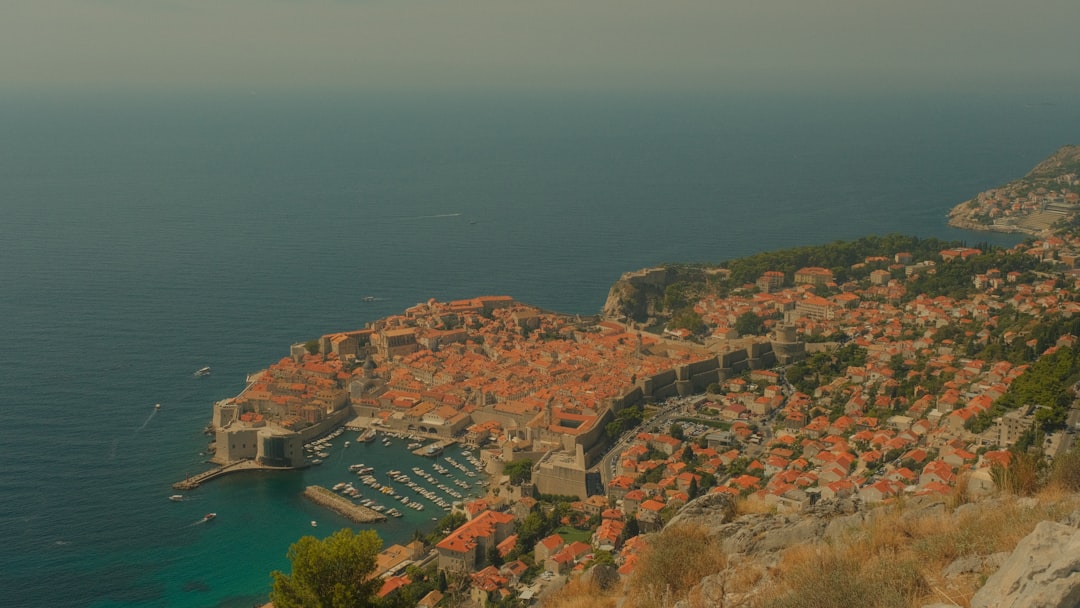 Dubrovnik Old Town and city walls on the Adriatic coast