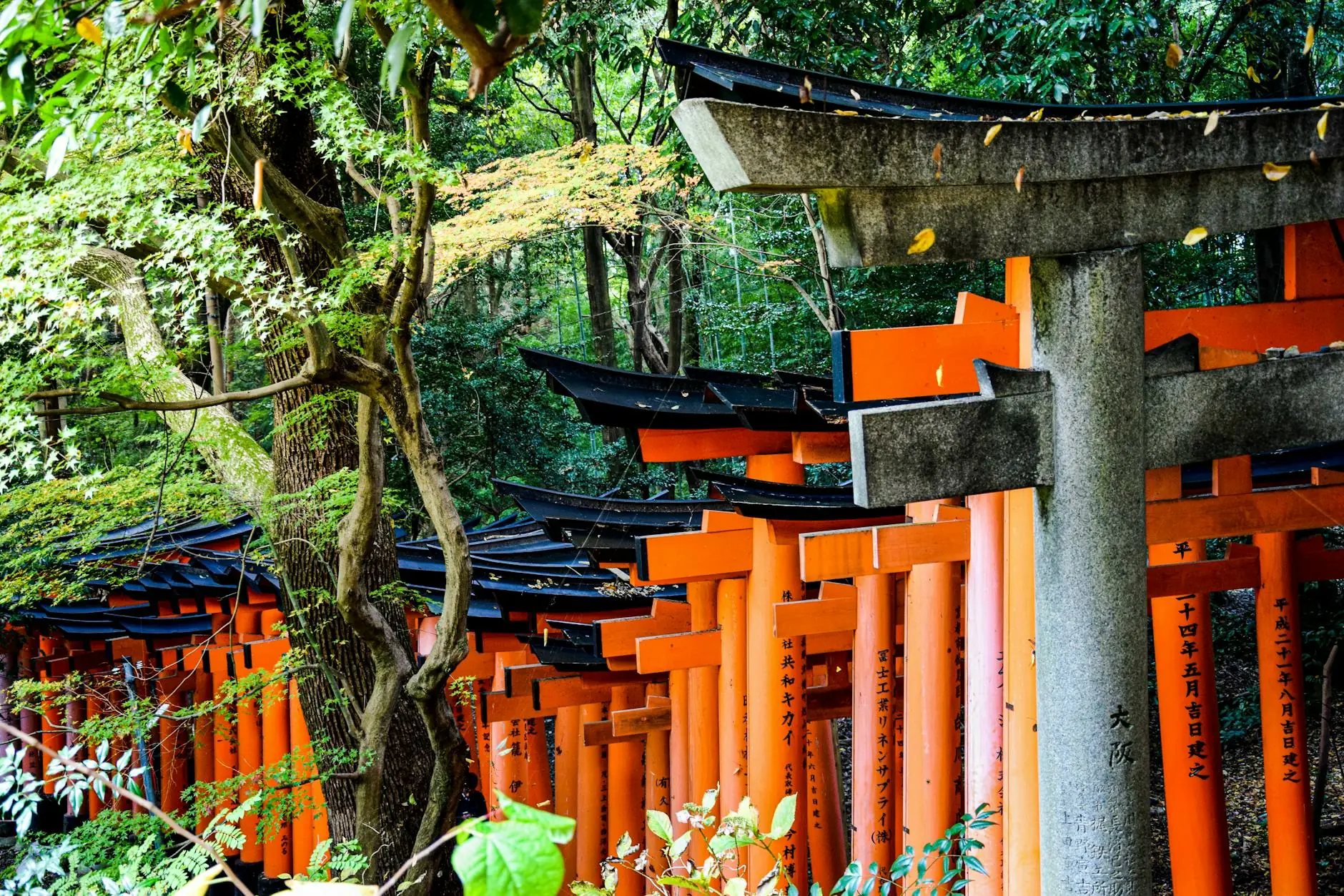Fushimi Inari torii gates in Kyoto