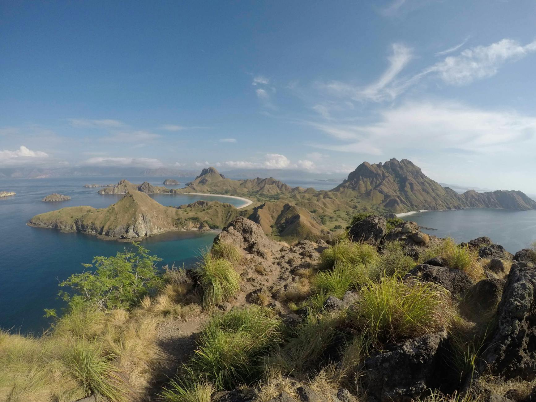 Padar Island viewpoint in Komodo National Park Indonesia