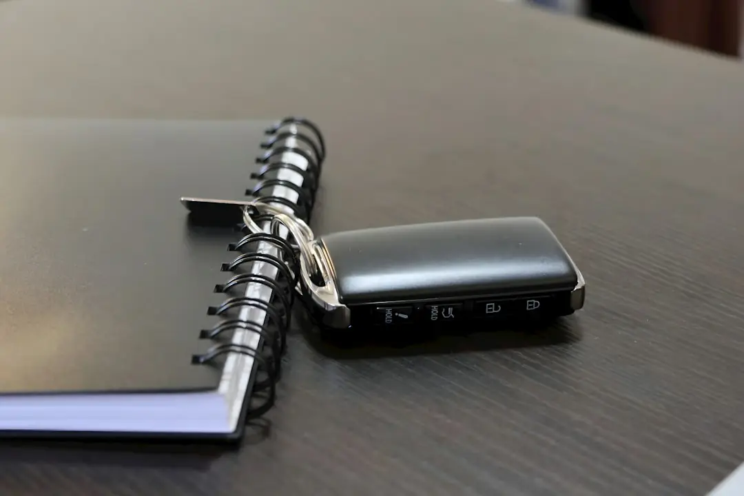 Road trip map and car keys for travel planning