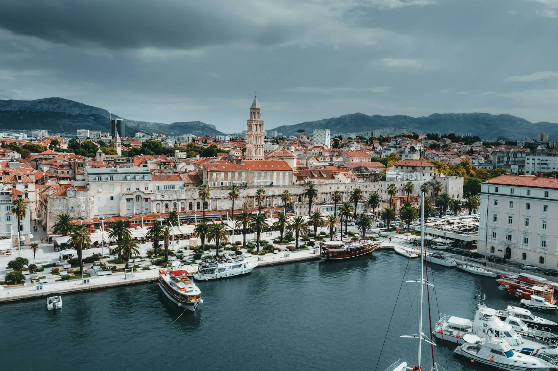 Split Old Town and the Dalmatian Coast in Croatia
