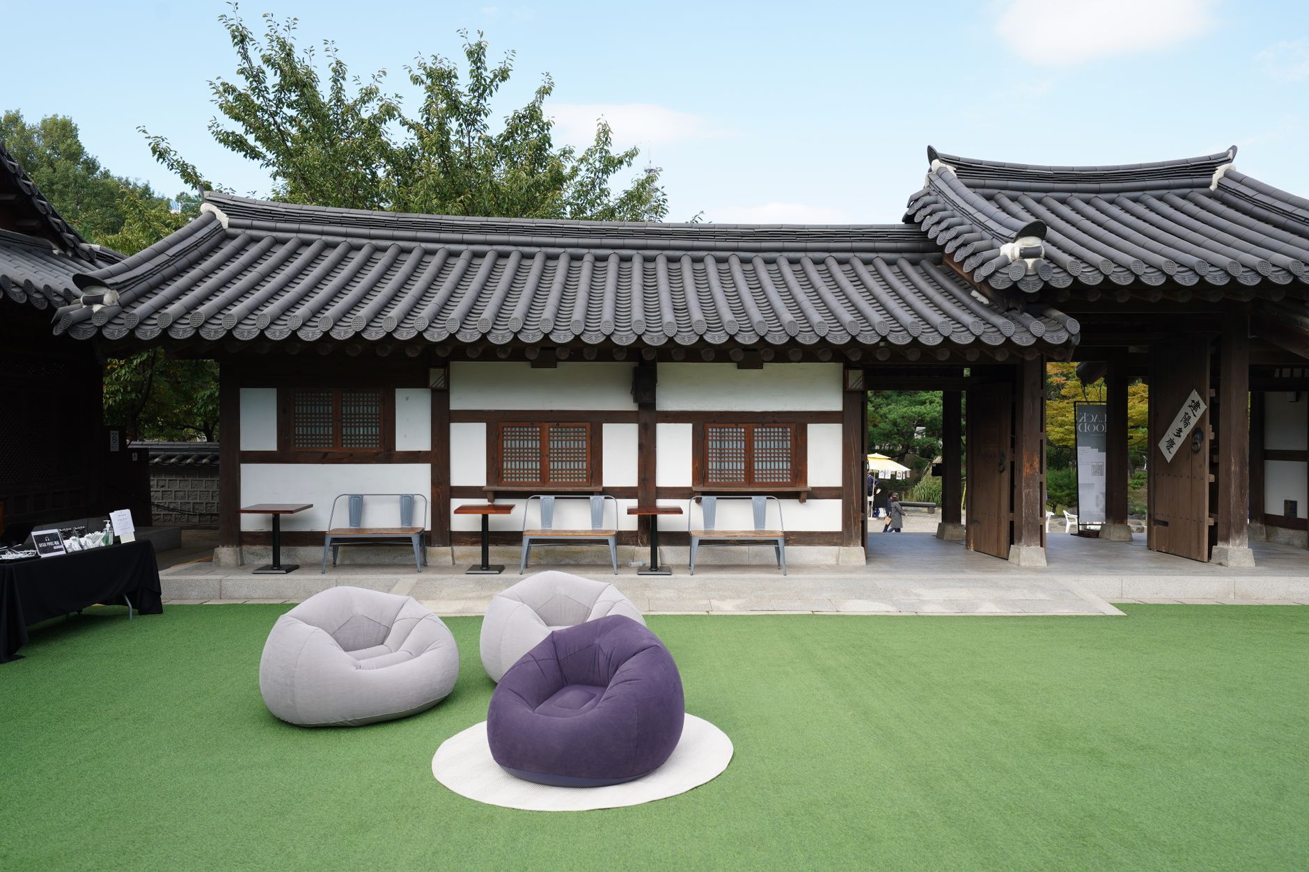 Traditional hanok cafe in Seoul South Korea