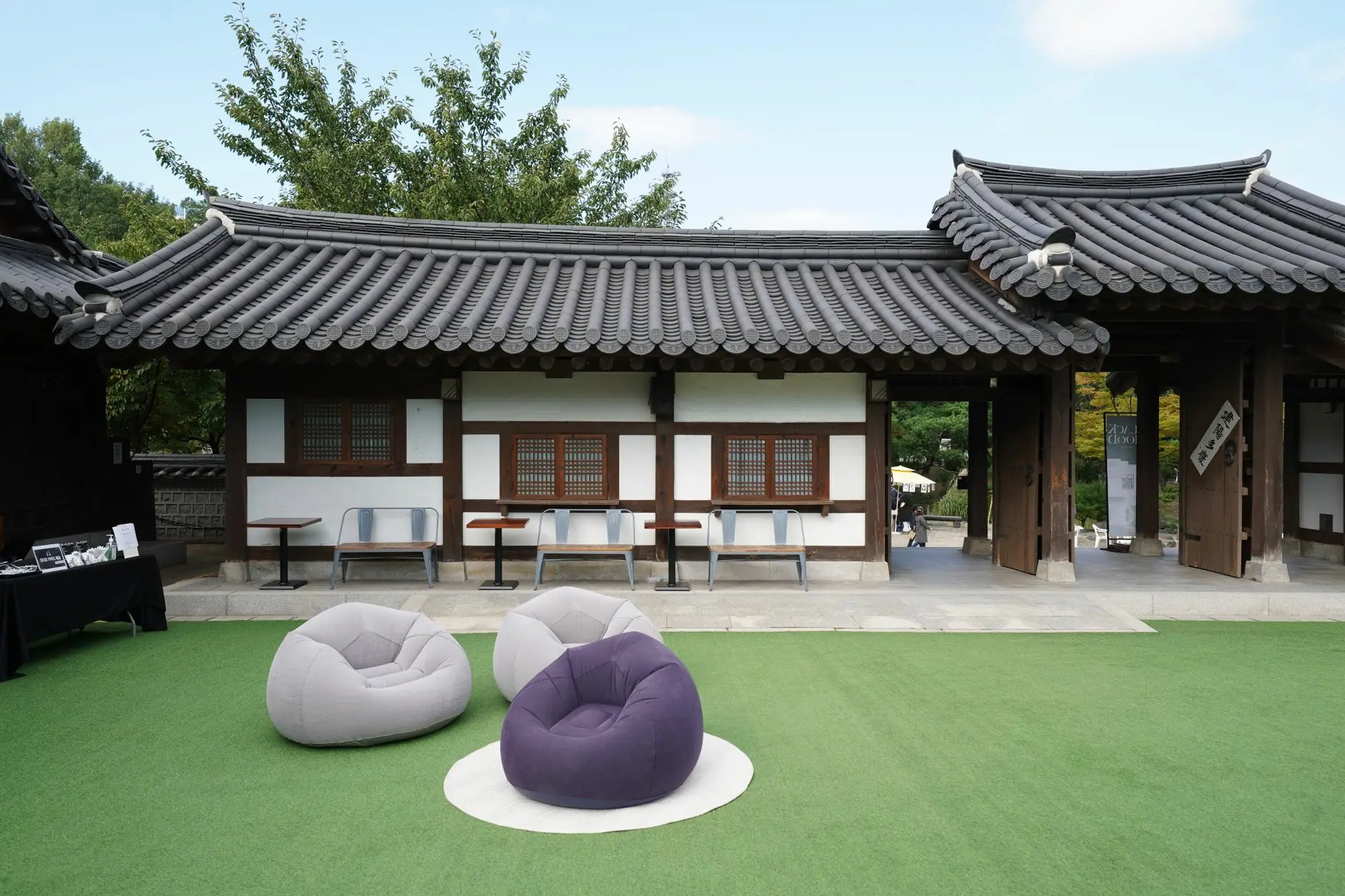 Traditional hanok cafe in Seoul South Korea