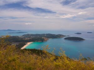 Phuket beach and island viewpoint in Thailand