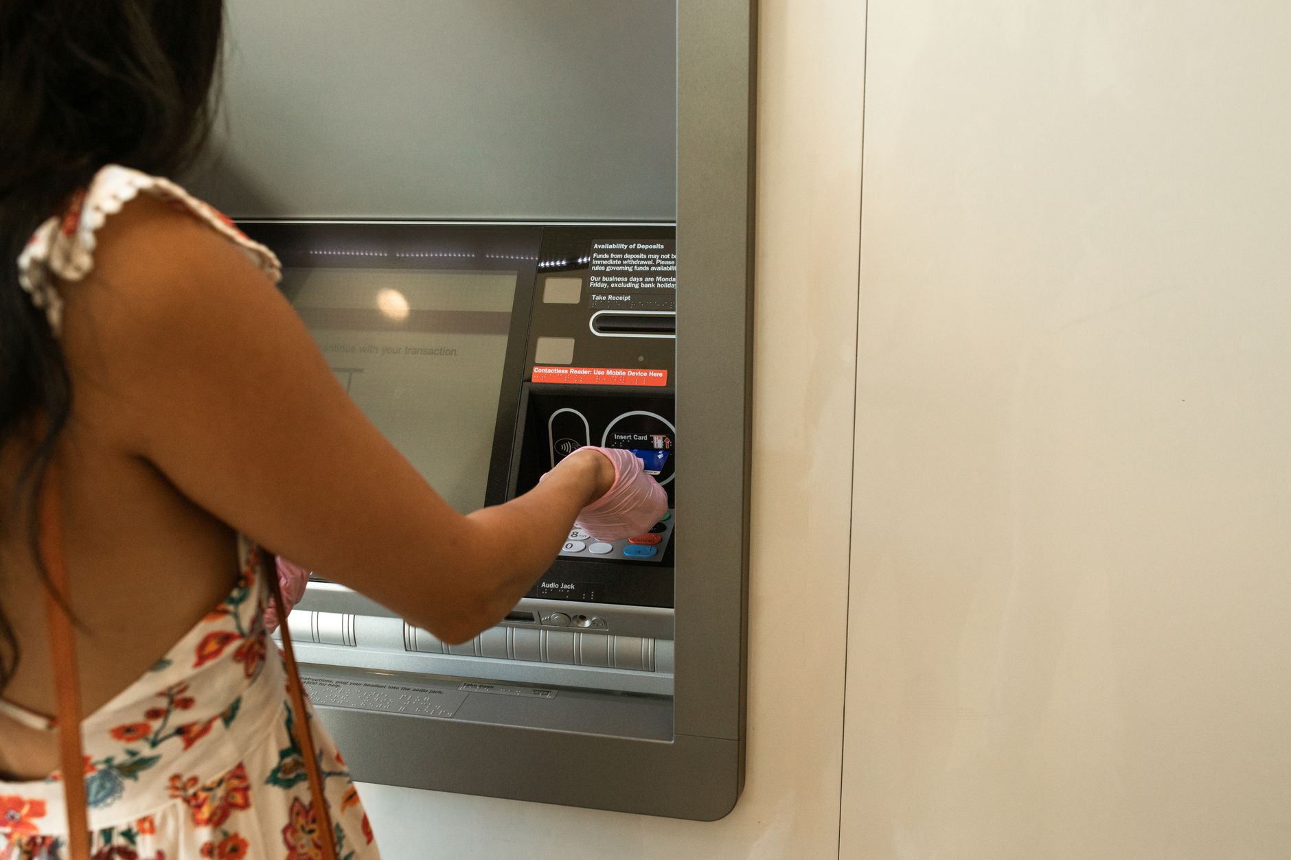 Overseas ATM withdrawal with a travel debit card