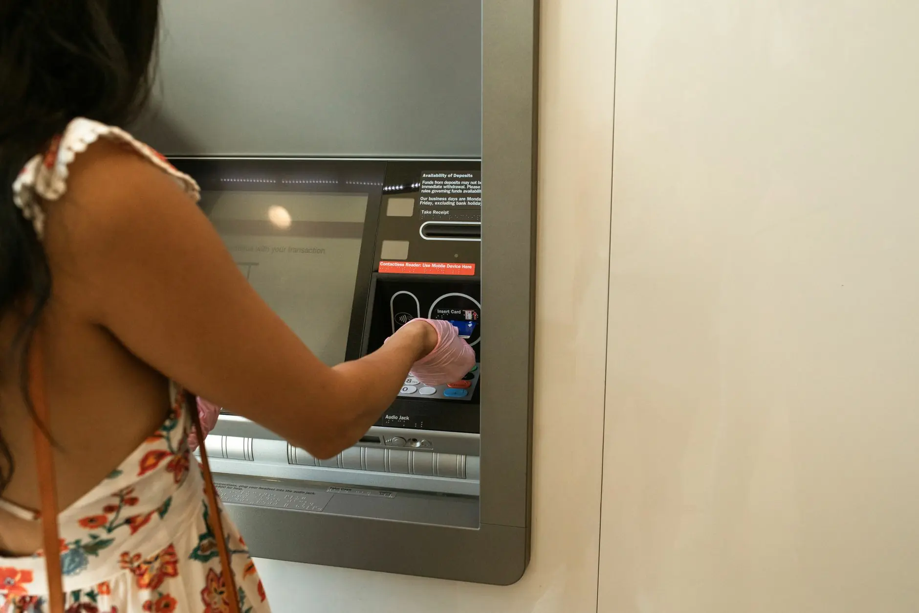 Overseas ATM withdrawal with a travel debit card